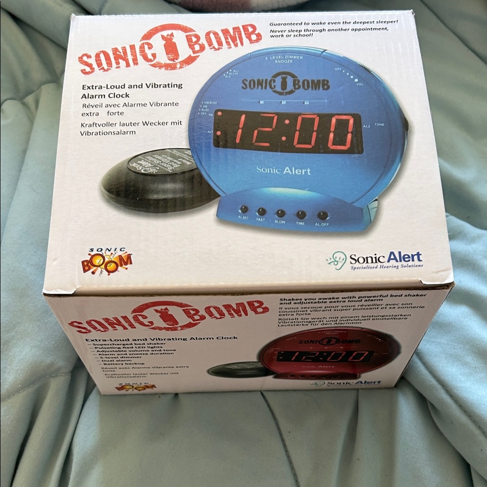 Blue Sonic Bomb Alarm Clock